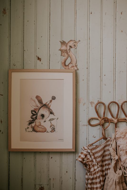 Mrs Mighetto Miss Stella affisch för barnsrummet.