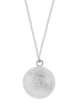 Proud MaMa-bola-halsbandet babybell Fine Silver Luna är ett vackert smycke för den väntande modernen. Det finns en liten xylofon i smycken. Det magiska ljudet av smycken lindrar barnet i livmodern och senare utanför livmodern.