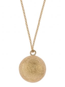 Proud MaMa-bola-halsbandet babybell Fine Gold Luna är ett vackert smycke för den väntande modernen. Det finns en liten xylofon i smycken. Det magiska ljudet av smycken lindrar barnet i livmodern och senare utanför livmodern.