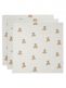 Bomullsmuslinset 3-pack - Teddy Bear