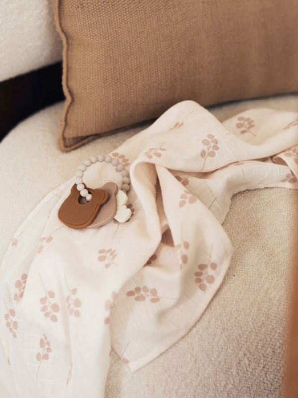 Bomullsmuslinset 3-pack Twig - Wild Rose