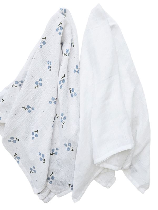 Bomullsgasväv 2 st 70x70 cm – Bluebell
