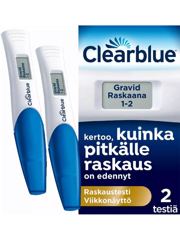 CLEARBLUE digital graviditetstest med veckoindikator 2 st