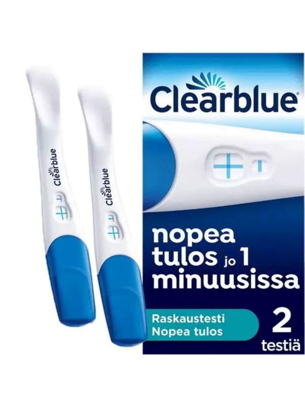 Graviditetstest Clearblue plus 2-pack, Snabbt resultat