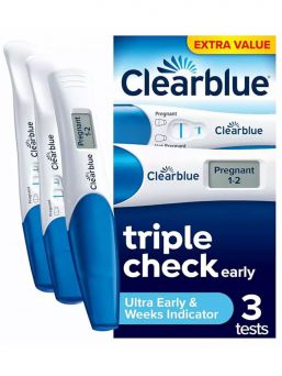 Graviditetstest Clearblue Triple-Check & Date
