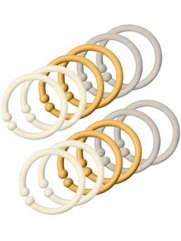 Bibs Loops ringer, 12st, Ivory/Honey/Sand