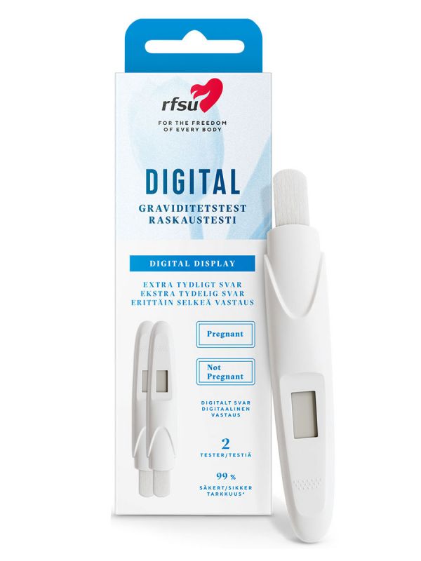 RFSU Digitalt Graviditetstest – Digitalt graviditetstest med tydligt Gravid/Icke Gravid-resultat