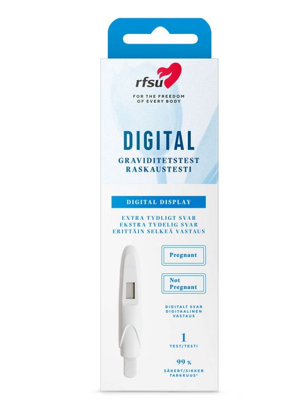 RFSU Digitalt Graviditetstest – Digitalt graviditetstest med tydligt Gravid/Icke Gravid-resultat