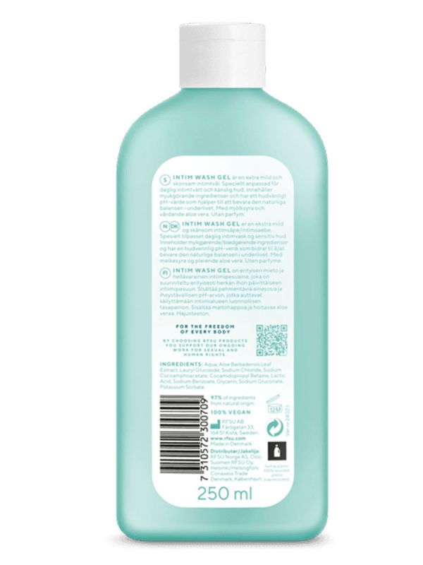 RFSU Intim Wash Gel – mild tvättmedel för daglig användning