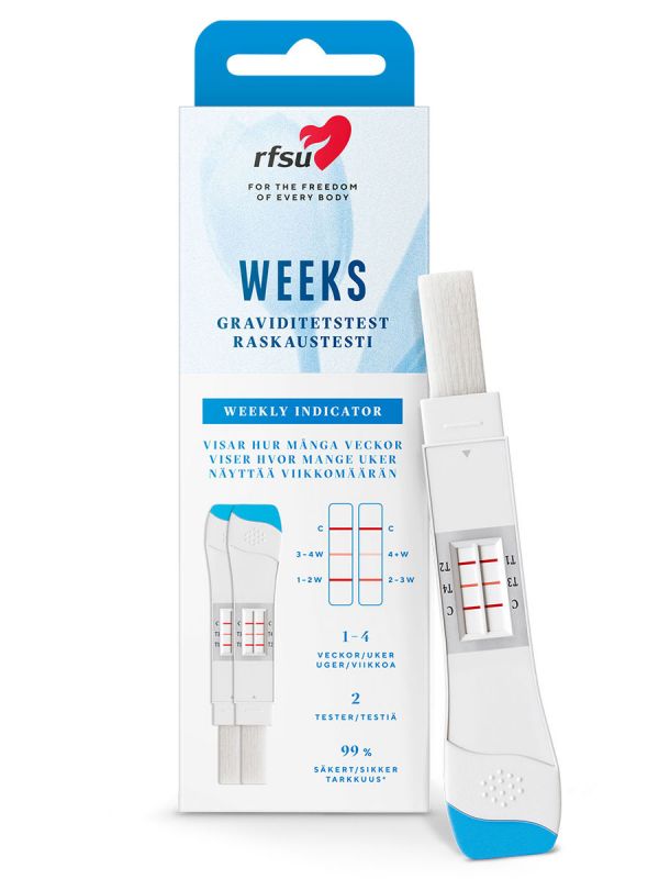 RFSU Weeks graviditetstest 2st – Visar graviditetens varaktighet i veckor