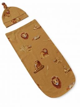 Snuggle Hunny Swaddelini swaddle och hatt - Roar