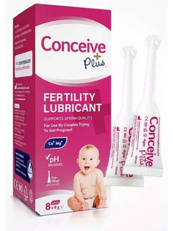 Sasmar Conceive plus färdiga applikatorer 8 x 4g spermievänligt glidmedel