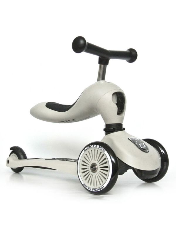 Scoot & Ride Highwaykick 1 skoter/sparkmoped, Ash