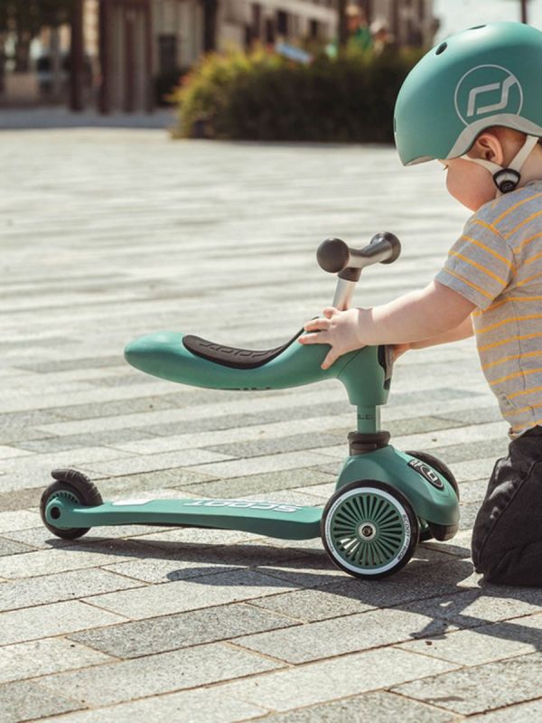 Scoot & Ride Highwaykick 1 skoter/sparkmoped, Forest