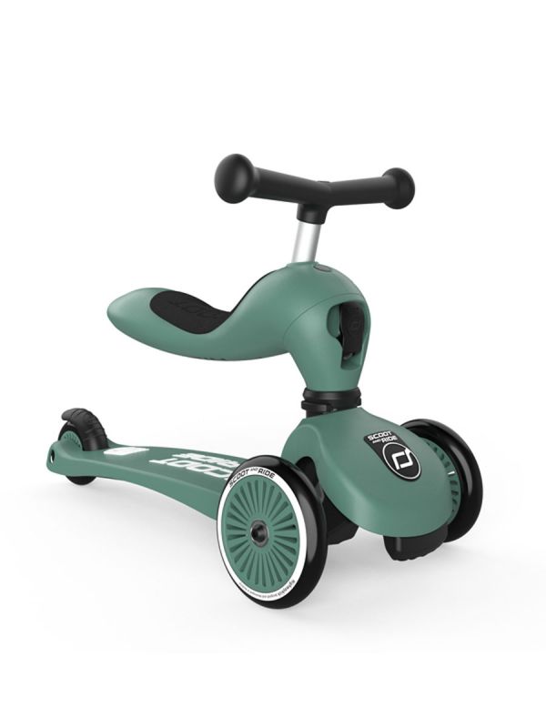 Scoot & Ride Highwaykick 1 skoter/sparkmoped, Forest