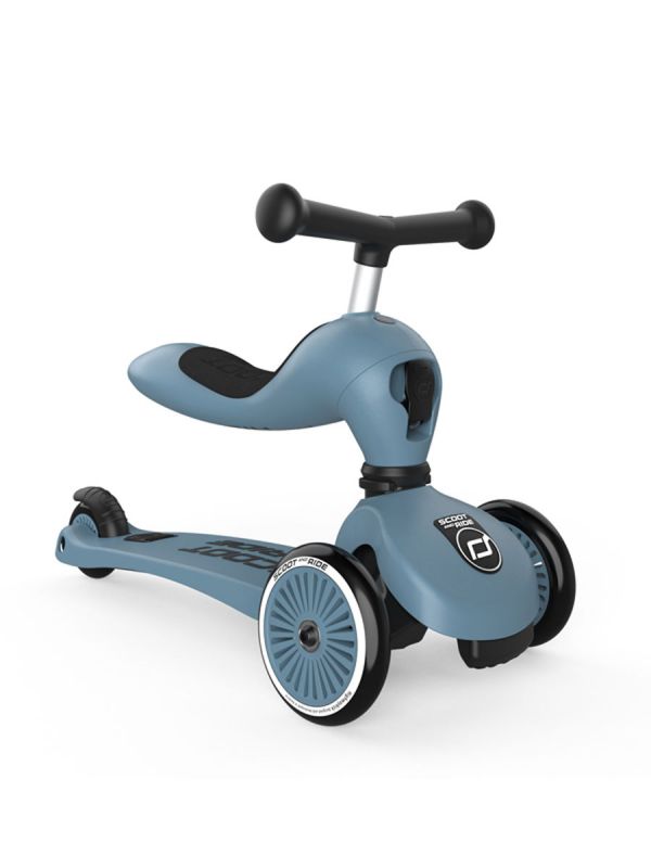 Scoot & Ride Highwaykick 1 skoter/sparkmoped, Steel