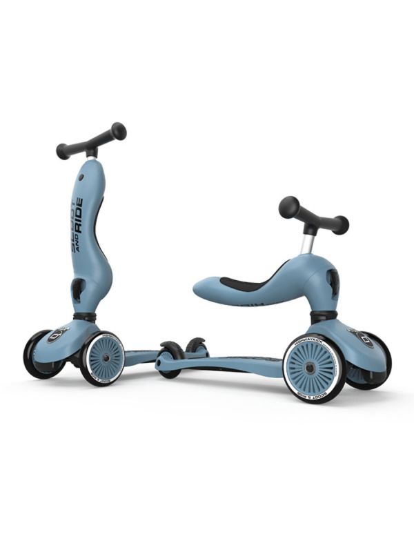 Scoot & Ride Highwaykick 1 skoter/sparkmoped, Steel