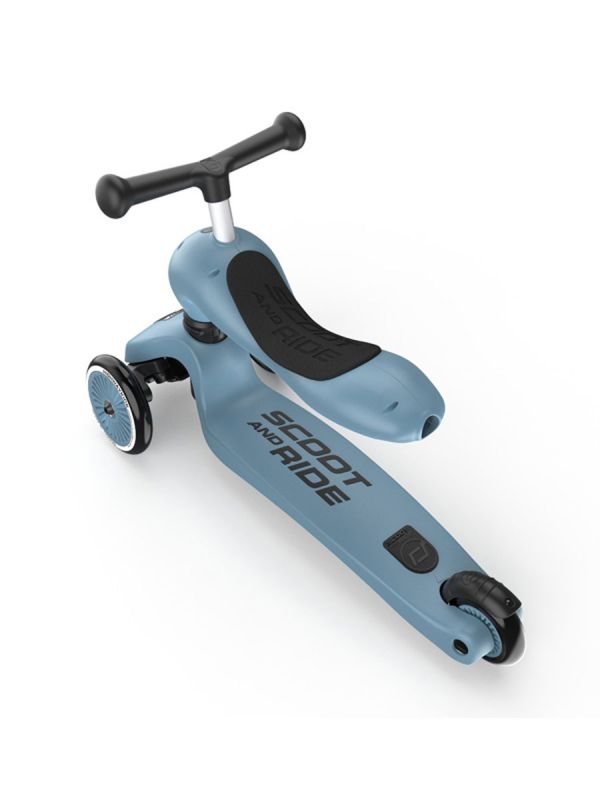 Scoot & Ride Highwaykick 1 skoter/sparkmoped, Steel