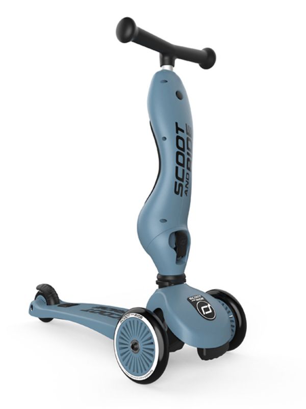 Scoot & Ride Highwaykick 1 skoter/sparkmoped, Steel