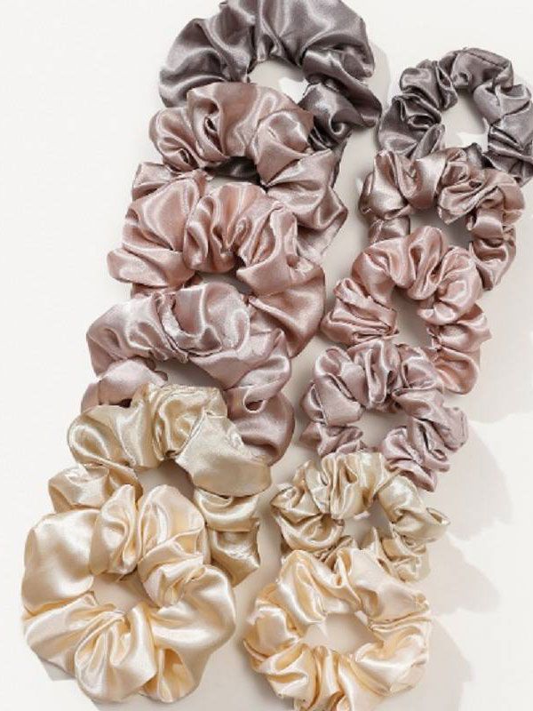 Scrunchie satin hårmunk