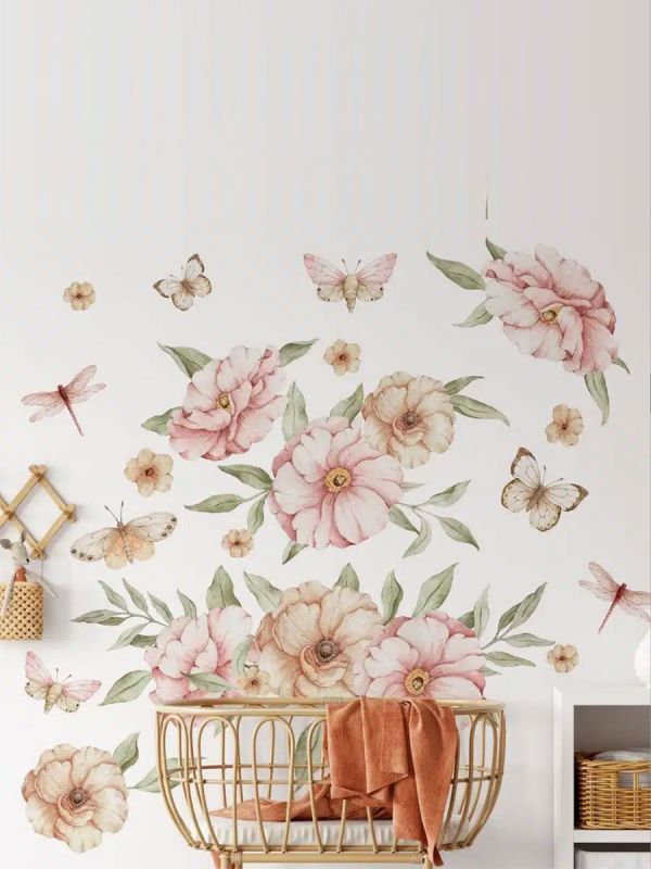 Väggklistermärke 140cm, Meadow Flowers