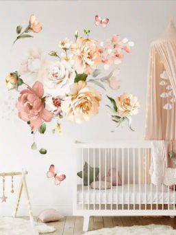 Väggklistermärke 150cm, Tea Roses
