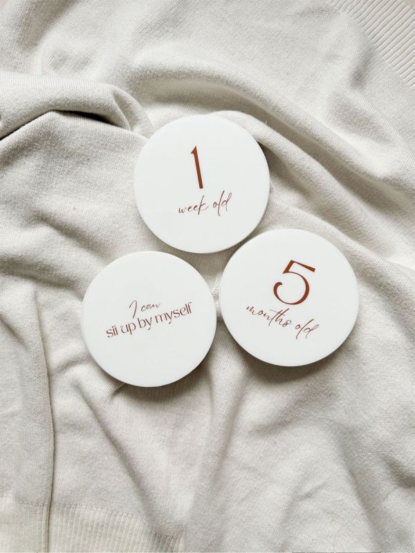 Månadskort i silikon för din bebis – för minnen från det första året