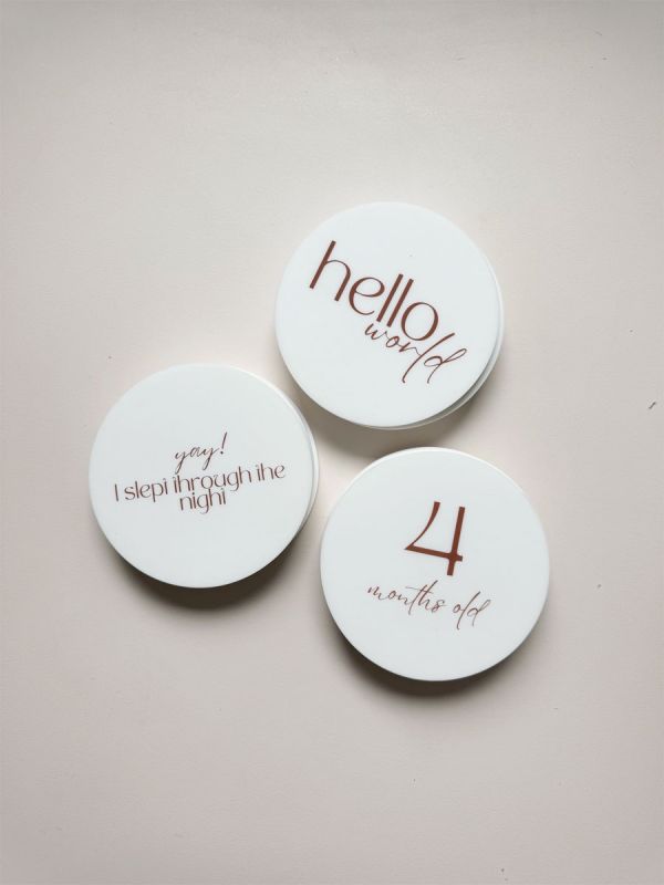 Månadskort i silikon för din bebis – för minnen från det första året