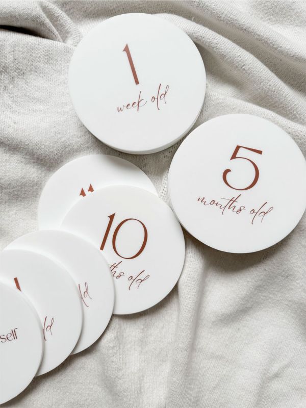 Månadskort i silikon för din bebis – för minnen från det första året