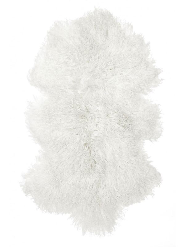Skinnwille Shansi långhårigt fårskinn för baby, white
