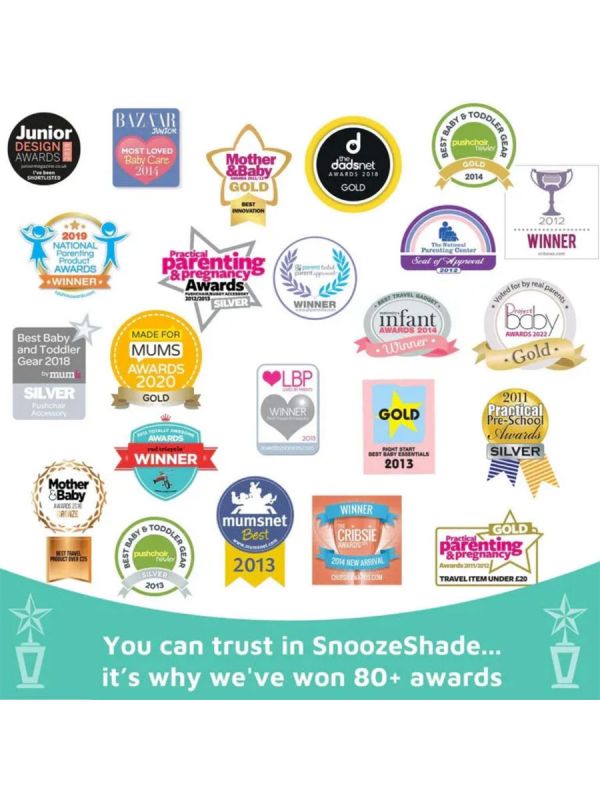 SnoozeShade Original Deluxe (0-6kk) universal barnvagn / barnvagn parasoll