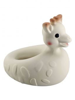 Den populära Sophie giraffen -serier bedårande anka badleksak. Du hittar underbara produkter från samma serie för babybadning och skönhetsvård efter badning.