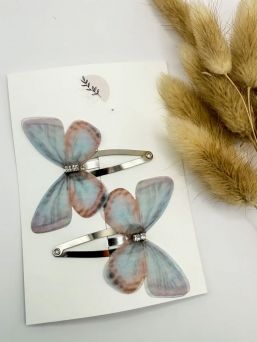 Studio Frommie Butterfly Blue hårklämmor