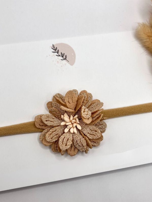 Studio Frommie Beige Blomma Pannband