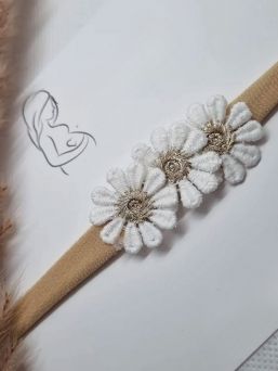 Studio Frommie Daisy Vit Blomma Pannband