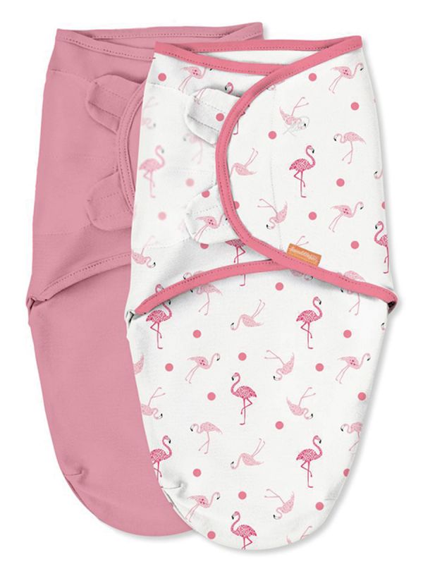 SwaddleMe Linda 0-3mån, Flamingo 2-pack
