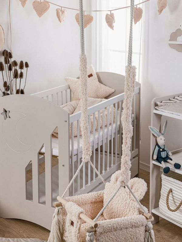 Gunga Nallebjörn – söt inomhusgunga för barn, Teddy Beige