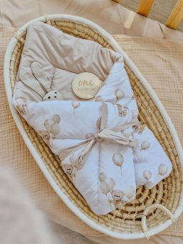 Baby swaddle & playmat, Teddy Balloon