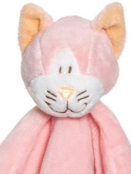 Teddykompaniet Diinglisar snuttefilt katt, rosa