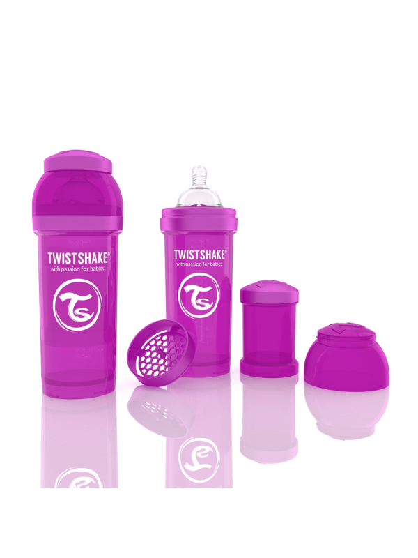 TwistShake - Nappflaska 260ml, violett