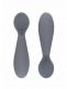 Silikon Tiny Spoon första skedar Twin-Pack, grey | EZPZ. Att lära sig äta är ett viktigt utvecklingssteg, och EzPz Tiny Spoon silikonskedar är designade för att hjälpa till med detta utvecklingsstadium.