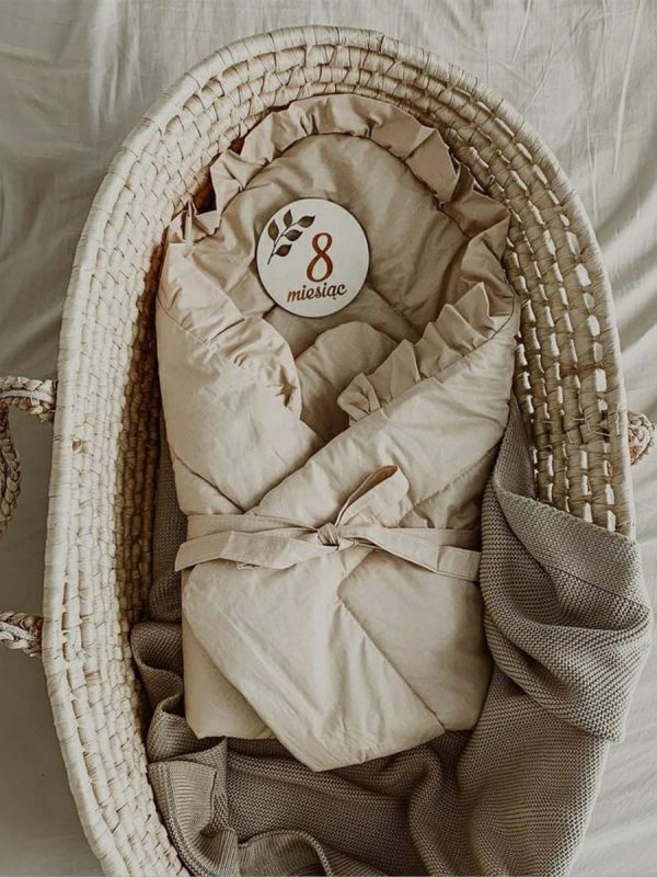 Baby swaddle & playmat, Beige volanger