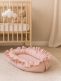 Babynest med volanger – Mjukt och säkert babynest för nyfödda, rosa