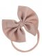 Baby rosettband – mjukt och elastiskt hårband, Dark Beige