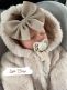 Baby rosettband – mjukt och elastiskt hårband, Light Beige