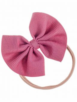 Baby rosettband – mjukt och elastiskt hårband, Rasberry