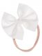 Baby rosettband – mjukt och elastiskt hårband, White