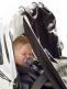 AddBaby - barnvagnsgardin, svart