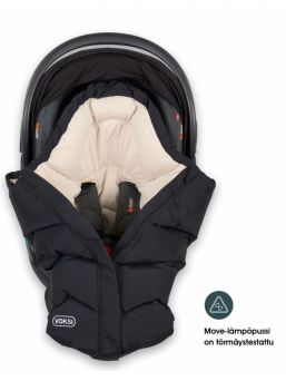 VOKSI - Move babys dunfotpåse, black