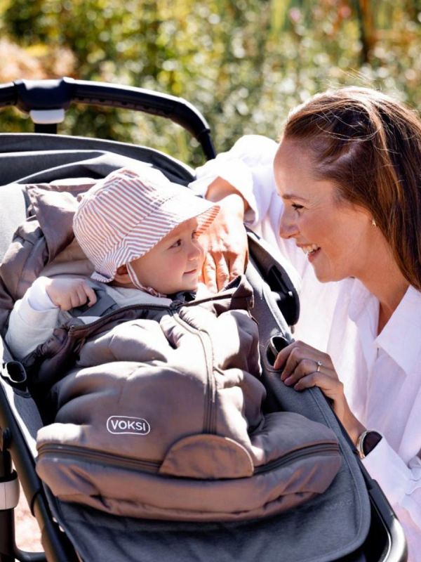 VOKSI - Sky Light lättviktssovsäck 0–4å, Walnut